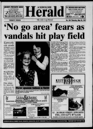 cover page of Axholme Herald published on May 22, 1997