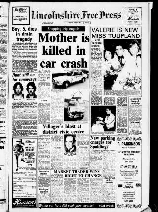 cover page of Lincolnshire Free Press published on April 1, 1980