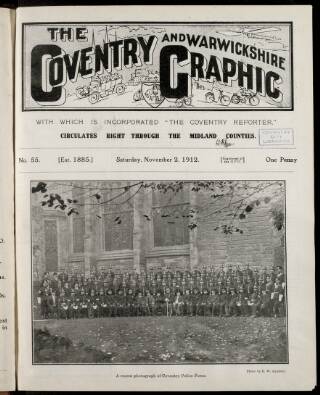 cover page of Coventry Graphic published on November 2, 1912