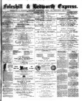 cover page of Foleshill & Bedworth Express published on May 22, 1875