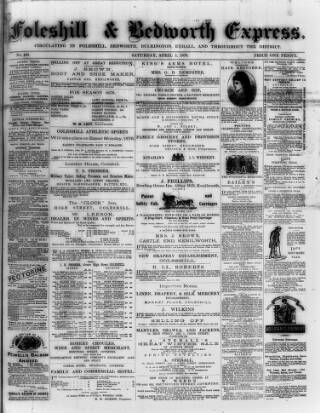 cover page of Foleshill & Bedworth Express published on April 1, 1876