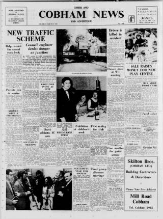 cover page of Cobham News and Advertiser published on May 22, 1969
