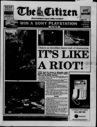 cover page of Gloucester Citizen published on April 1, 1997