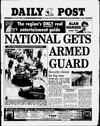 cover page of Liverpool Daily Post published on April 1, 1994