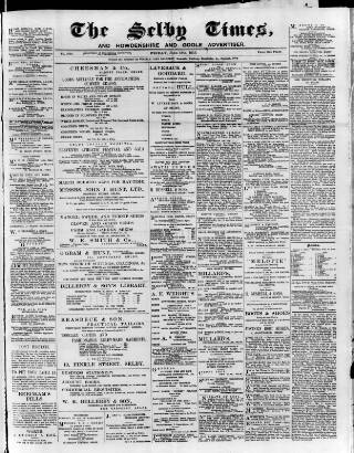 cover page of Selby Times published on June 13, 1913