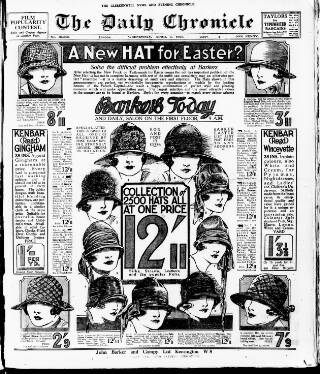 cover page of London Daily Chronicle published on April 1, 1925