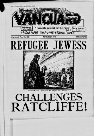 cover page of Protestant Vanguard published on November 1, 1944