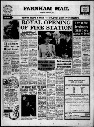 cover page of Farnham Mail published on May 22, 1990