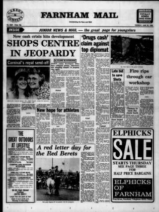 cover page of Farnham Mail published on June 26, 1990