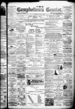 cover page of Campbeltown Courier published on August 2, 1902