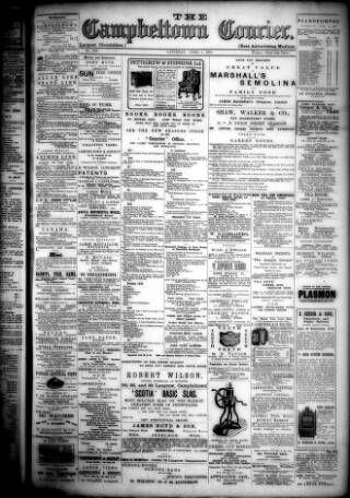 cover page of Campbeltown Courier published on April 1, 1905