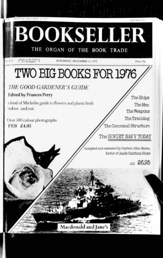 cover page of Bookseller published on December 13, 1975