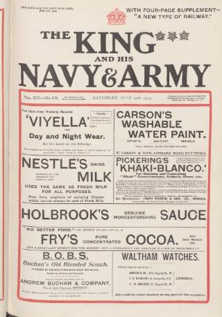 cover page of King and his Navy and Army published on June 13, 1903