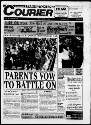 cover page of Leamington Spa Courier published on April 1, 1994