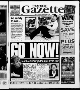 cover page of Shields Daily Gazette published on November 2, 2004