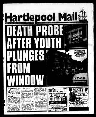 cover page of Hartlepool Northern Daily Mail published on April 1, 2002