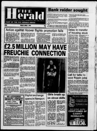 cover page of Fife Herald published on April 1, 1994