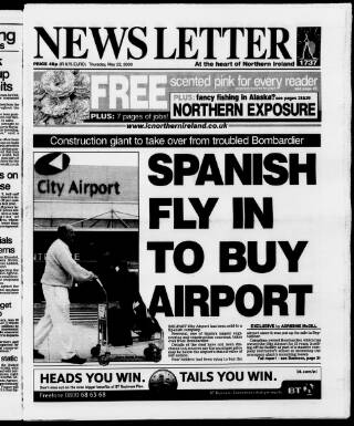 cover page of Belfast News-Letter published on May 22, 2003