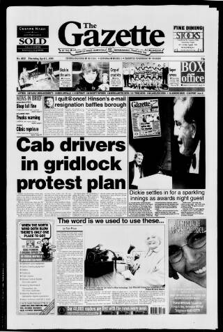 cover page of Hemel Hempstead Gazette published on April 1, 1999