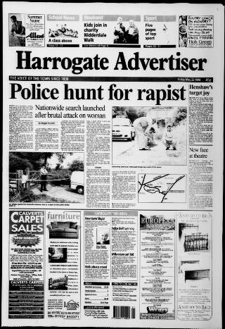 cover page of Harrogate Advertiser and Weekly List of the Visitors published on May 22, 1998