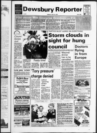 cover page of Dewsbury Reporter published on May 22, 1987