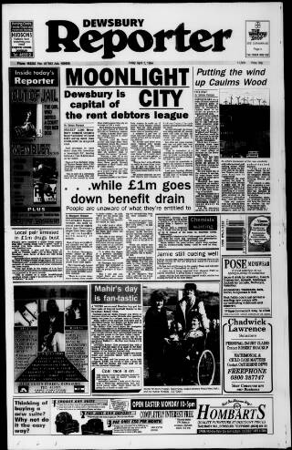 cover page of Dewsbury Reporter published on April 1, 1994