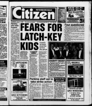 cover page of Peterborough Advertiser published on June 13, 1991