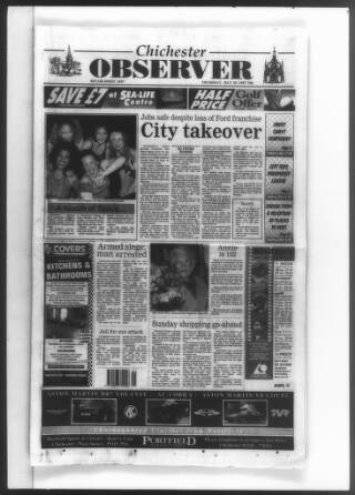 cover page of Chichester Observer published on May 22, 1997