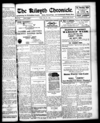 cover page of Kilsyth Chronicle published on May 22, 1942
