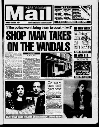 cover page of Market Harborough Advertiser and Midland Mail published on May 22, 1997
