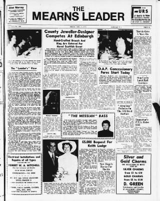 cover page of Mearns Leader published on April 1, 1977