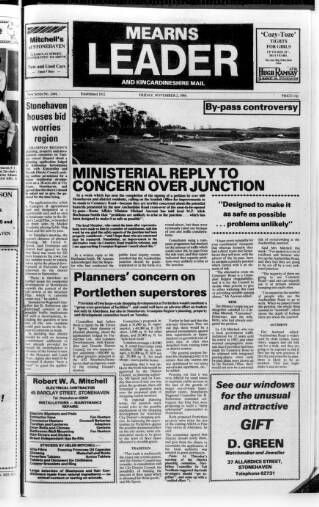 cover page of Mearns Leader published on November 2, 1984