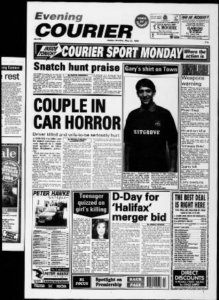 cover page of Halifax Evening Courier published on May 22, 1995