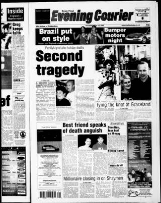 cover page of Halifax Evening Courier published on June 13, 2002