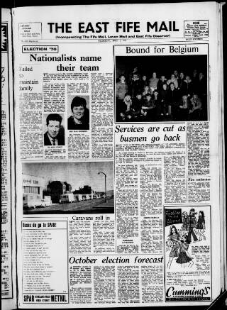 cover page of Leven Mail published on April 1, 1970