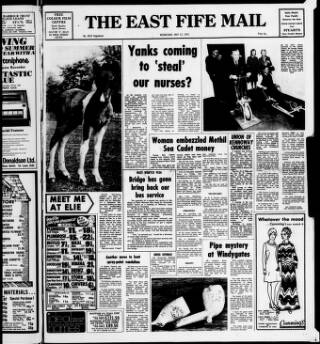 cover page of Leven Mail published on May 22, 1974