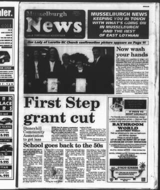 cover page of Musselburgh News published on May 22, 1998