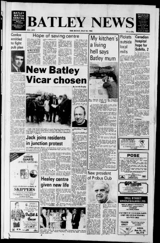 cover page of Batley News published on May 22, 1986