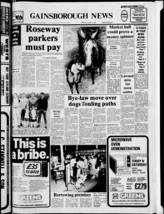 cover page of Retford, Worksop, Isle of Axholme and Gainsborough News published on June 13, 1980