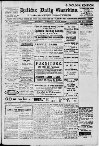cover page of Halifax Daily Guardian published on November 2, 1912