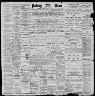 cover page of Pudsey & Stanningley News published on April 1, 1898
