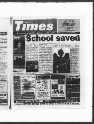 cover page of Pudsey & Stanningley News published on May 22, 2003