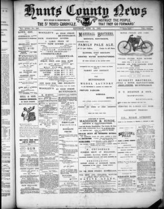 cover page of Hunts County News published on June 13, 1903
