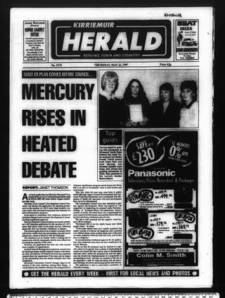 cover page of Kirriemuir Herald published on May 22, 1997