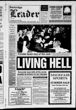 cover page of Banbridge Leader published on June 13, 2001