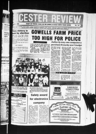 cover page of Bicester Review published on April 1, 1988