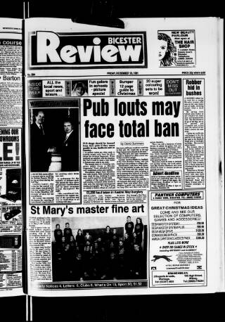 cover page of Bicester Review published on December 13, 1991