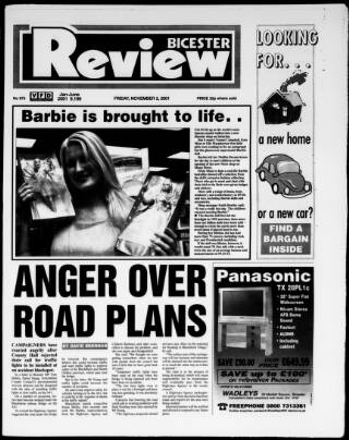 cover page of Bicester Review published on November 2, 2001