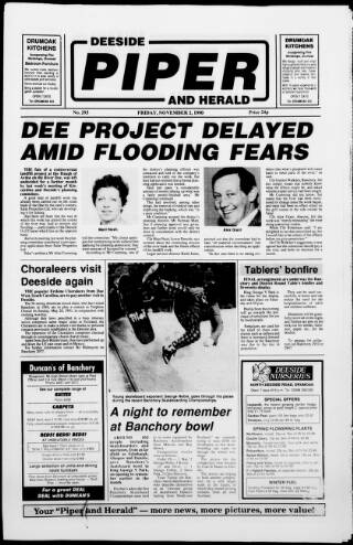 cover page of Deeside Piper published on November 2, 1990