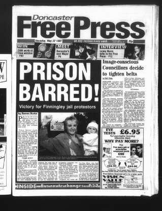 cover page of Doncaster Free Press published on May 22, 1997